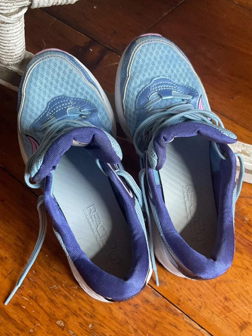 Saucony Cohesion 12 Women's Running Shoes Blue w/pink Athletic Sneakers Size 6.5